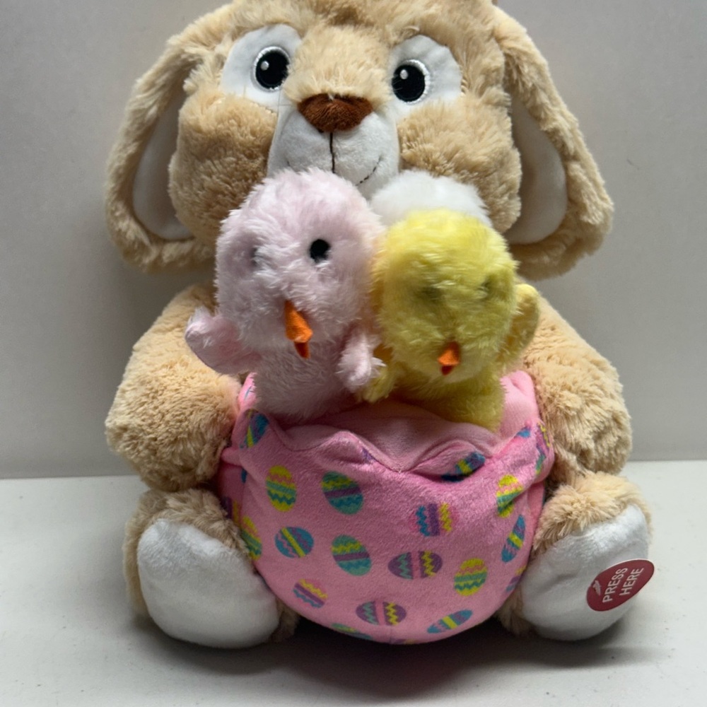 Animated Easter Bunny Rabbit Sings “who Put The Bomp” Plush Lights Up Moves